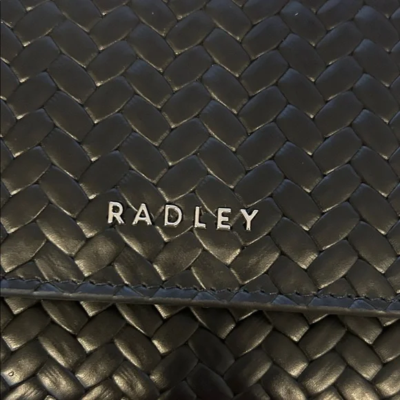 Radley London Westwell Lane Black Woven Leather Wallet NWT - Picture 6 of 6